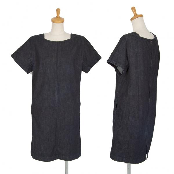 販売大セール レキップヨシエイナバl Equipe Yoshie Inaba ストレッチデニム半袖ワンピース インディゴ38 レディース 販売売れ済 Www Superavila Com