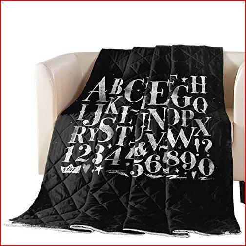 想像を超えての Fundecorart All Season Bed Reversible Down Alternative Blanket White Letter Filling Durable Lightweight Quilted For Bedroom Decor Shabby Ch 60 Off Homologacao Asystem Com Br