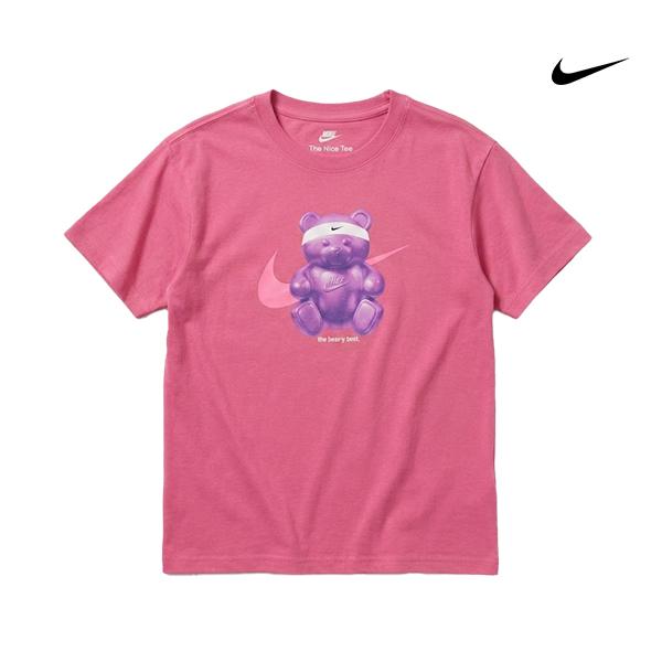 NIKE（ナイキ） キッズ ガールズ Tシャツ 応援ベアー コットン Tシャツ