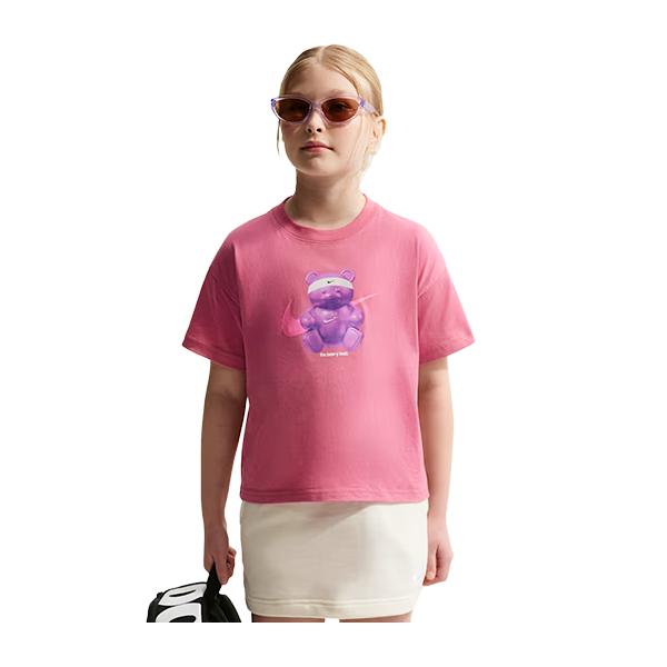 新品タグ付 NIKE インテル 応援Tシャツ Sサイズ NIKE（ナイキ） キッズ ガールズ Tシャツ 応援ベアー コットン Tシャツ