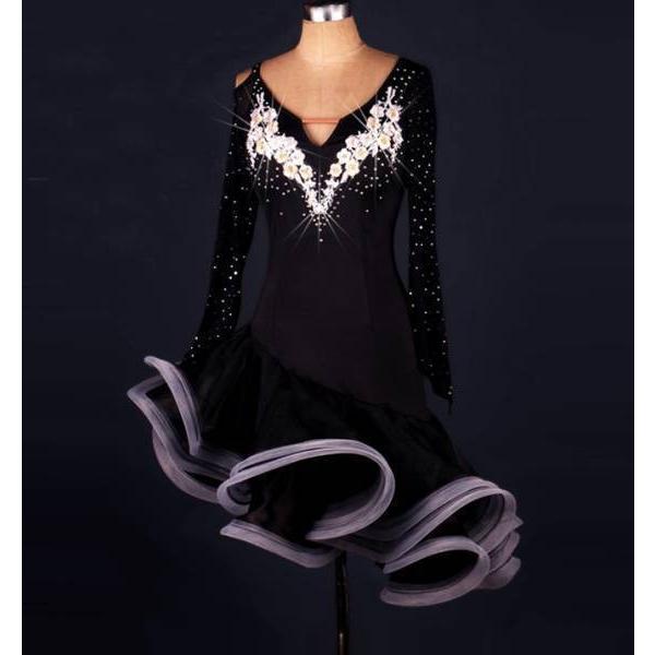 内祝い 社交ダンス パーティドレス レディースワンピース 可愛い試合服新作 黒 白 サイズs M L Xl Xxl プレイワン 通販 Yahoo ショッピング 高い品質 Jeannesauve Org