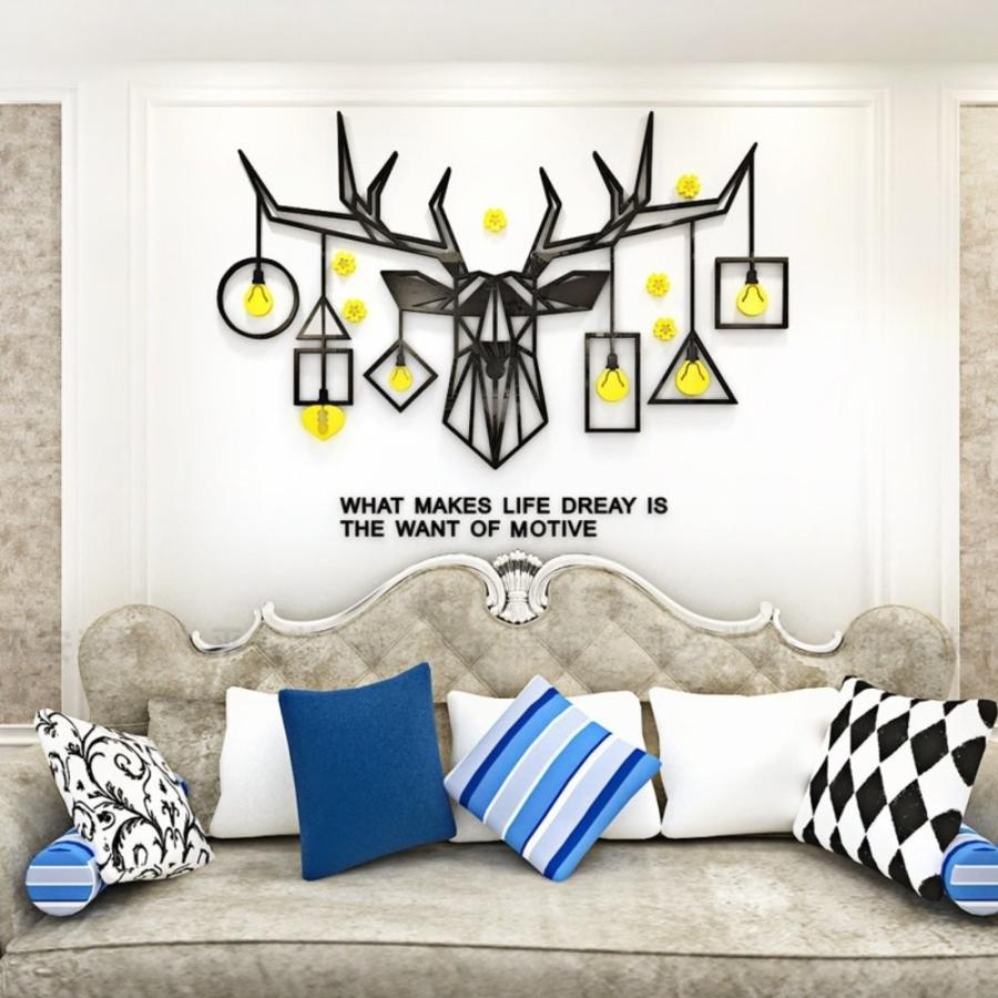 流行に Creative Deer Head Acrylic 3d Nordic Ins Home Wall Sticker Decor House Wall Decorations Li プレイワン 通販 Yahoo ショッピング 即発送可能 Www Maxipiso Com Ar