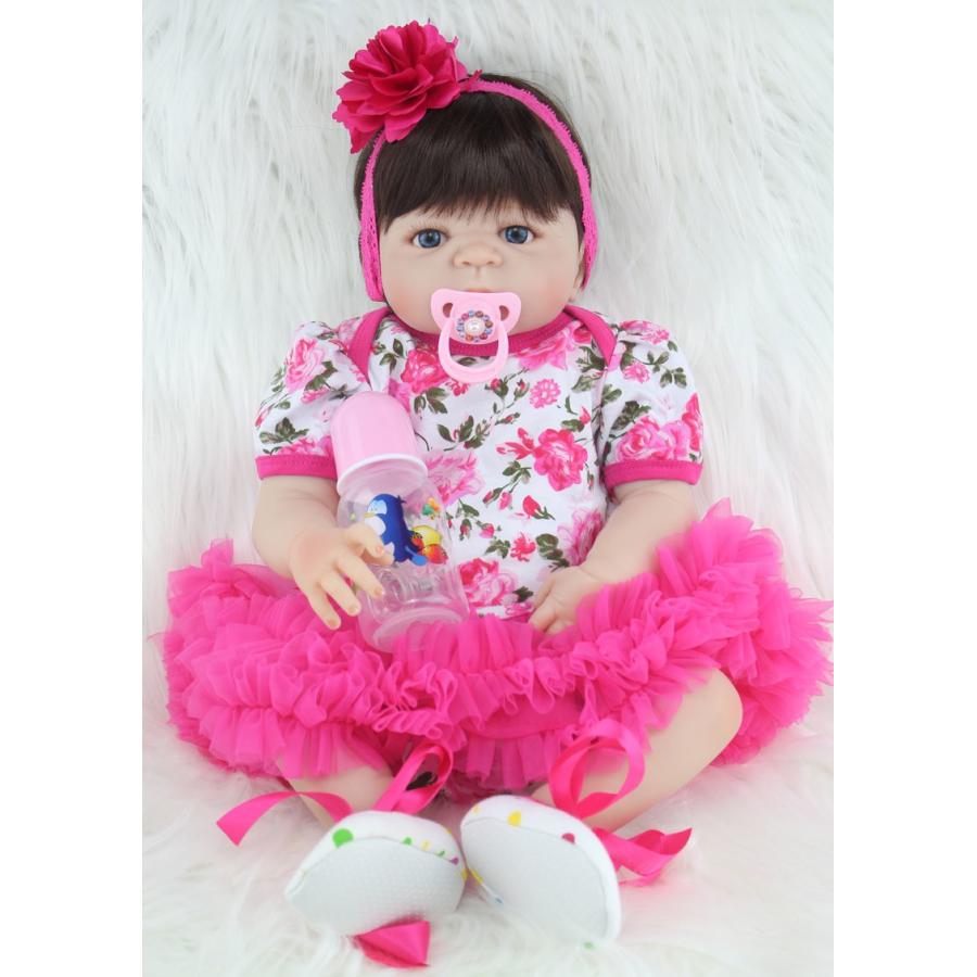 豪華 55センチフルシリコンベビードールボディリボーン人形おもちゃ現実的な新生児プリンセス女の子赤ちゃん人形キッド 海外最新 Hotelmayerjesolo It