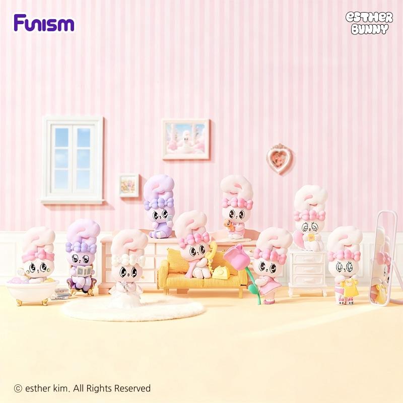 イースターバニーと春の花のシャドーボックス Funism Esther Bunny