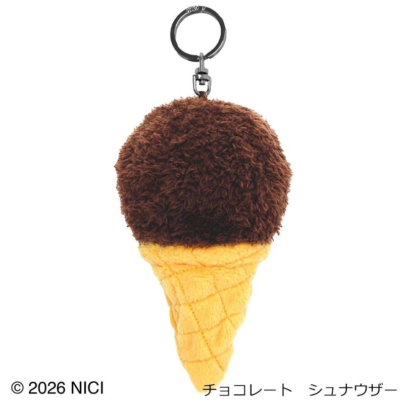 nici（ニキ） ぬいぐるみキーリング アイスクリーム : PLAZA