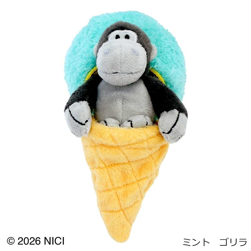 nici（ニキ） ぬいぐるみキーリング アイスクリーム : PLAZA