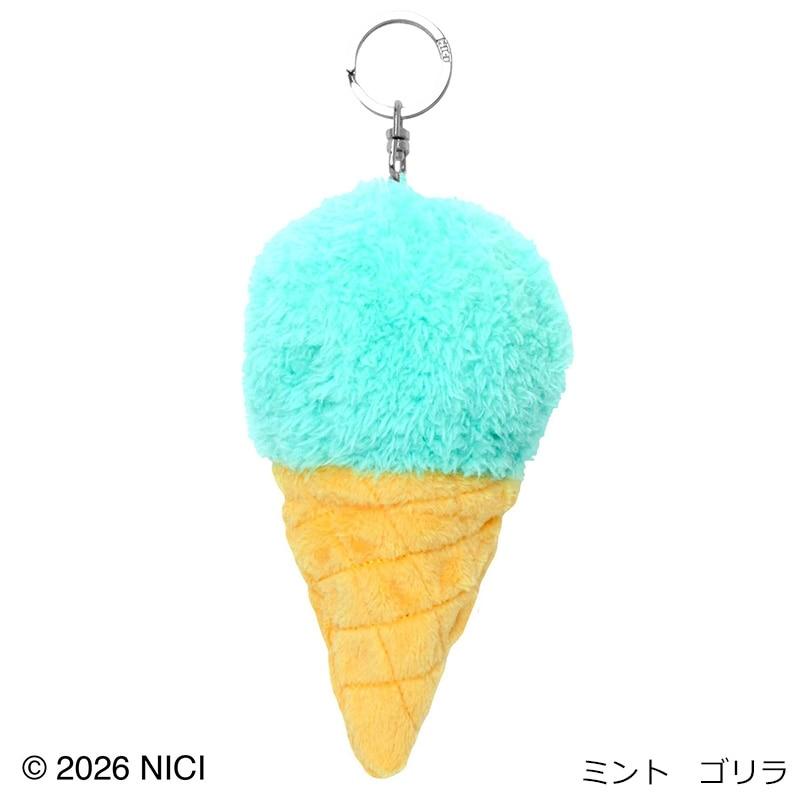 nici（ニキ） ぬいぐるみキーリング アイスクリーム : PLAZA