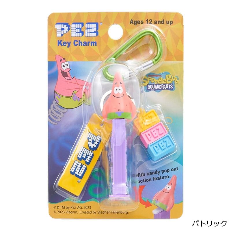SpongeBob スポンジ・ボブ PEZ ペッツ カラビナキーリング : PLAZA