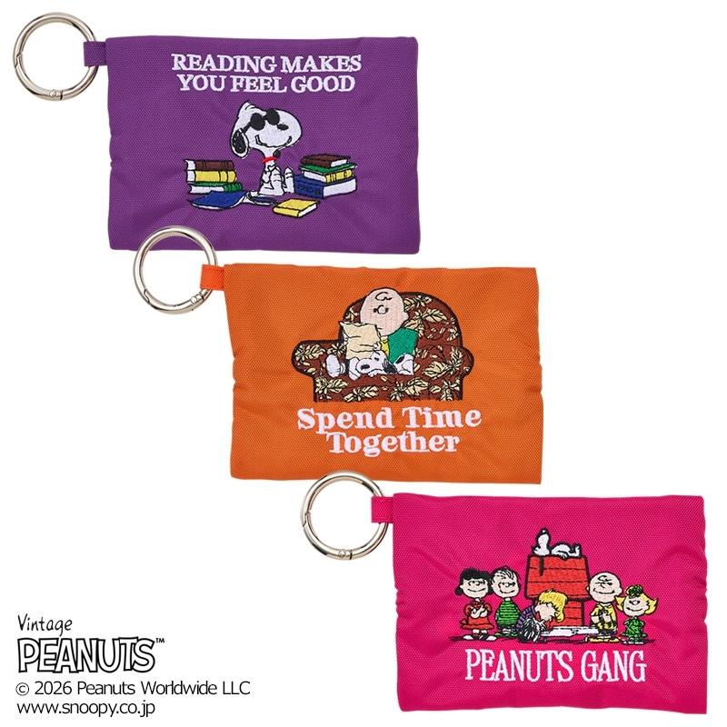 スヌーピー PEANUTS 刺しゅうマルチケース : PLAZA オンラインYahoo