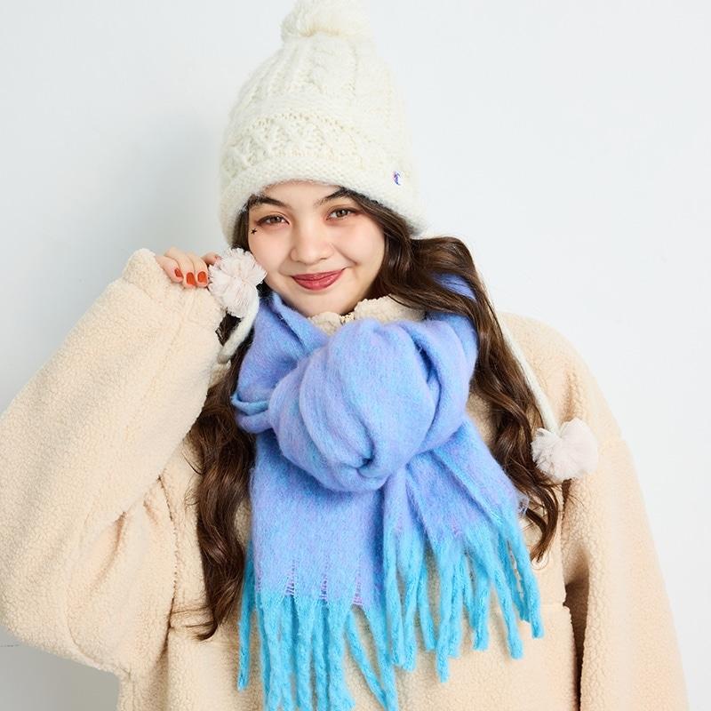 Chewiny チュウイニー ふわもこマフラー シャンブレー : PLAZA