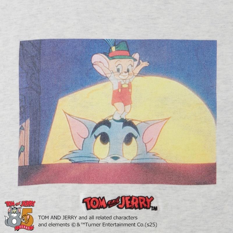 TOM and JERRY トムとジェリー 85周年アートTシャツ アッシュ