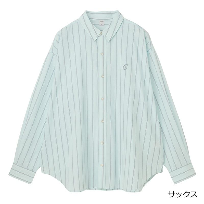 CREALY クリアリー ビッグシャツ ストライプ : PLAZA オンラインYahoo