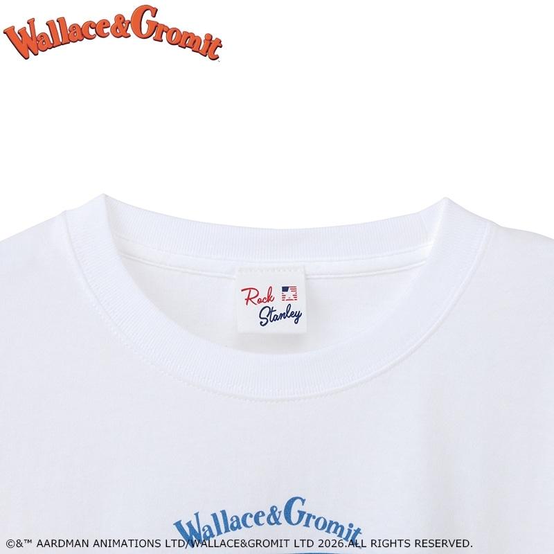 Wallace and Gromit / ウォレスとグルミット Tシャツ ホワイト