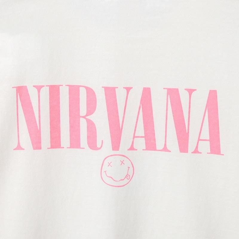 NIRVANA / ニルヴァーナ Tシャツ ホワイト (ワイド) : PLAZA