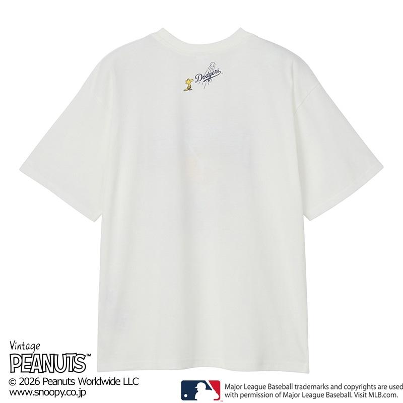 MLB×スヌーピー PEANUTS Tシャツ ロサンゼルス・ドジャース 1点 MLB×スヌーピー PEANUTS Tシャツ ロサンゼルス・ドジャース : PLAZA