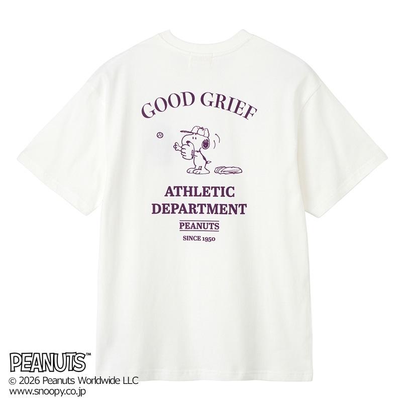 スヌーピー PEANUTS / Tシャツ ホワイト（ワイド） : PLAZA オンライン 