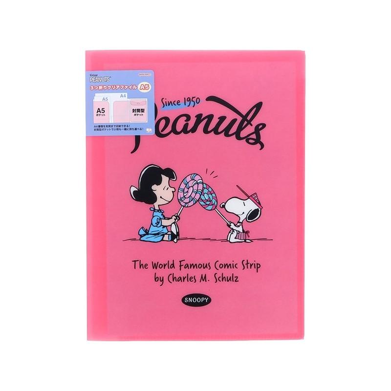 SNOOPY（スヌーピー） PEANUTS 3つ折りクリアファイルA5 アメリカン
