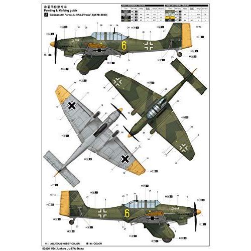並行輸入品 トランペッター 1/24 ドイツ軍 ユンカース Ju-87A