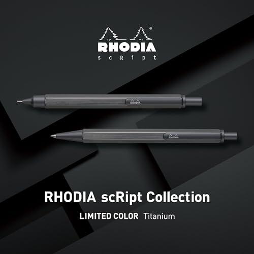 RHODIA(ロディア) ロディア シャープペン 0.5mm スクリプト 六角形軸 アルミニウムボディ・アルマイト加工 ヘアライン加工仕上げ チ｜plaza-unli｜02