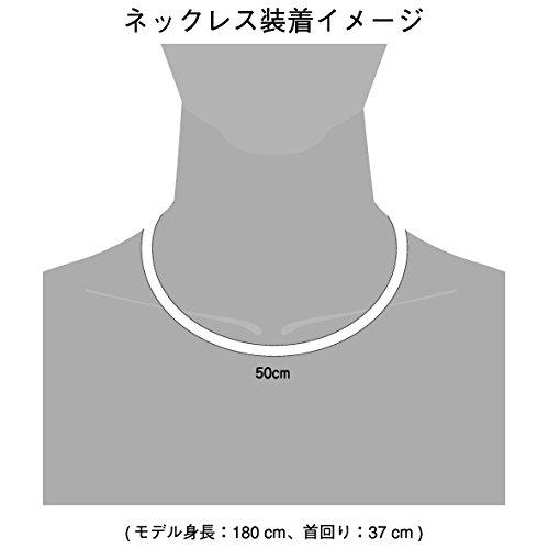 ファイテン(phiten) ネックレス RAKUWA磁気チタンネックレス BULLET ブラック/メタリックブラック 50cm【肩こり】【首こり｜plaza-unli｜05