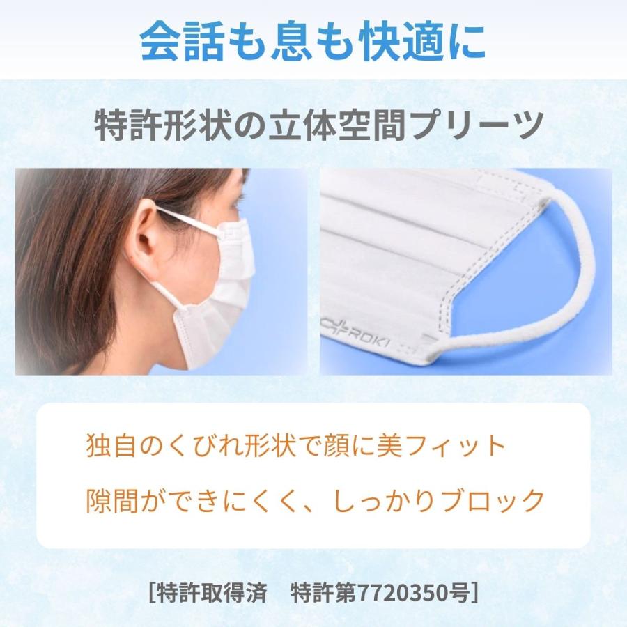ROKI 【初回限定5%OFFクーポン】マスク 不織布 ふつう/小さめ 日本製