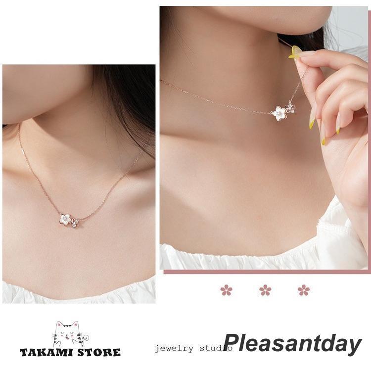 ネックレス レディース さくら 桜 花びら ピンクゴールド 大人可愛い アクセサリー 女性 嫁 彼女 クリスマスプレゼント 記念日_2