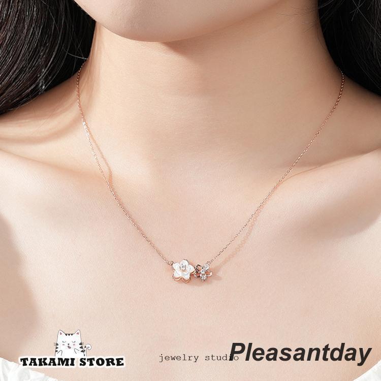 ネックレス レディース さくら 桜 花びら ピンクゴールド 大人可愛い アクセサリー 女性 嫁 彼女 クリスマスプレゼント 記念日_6