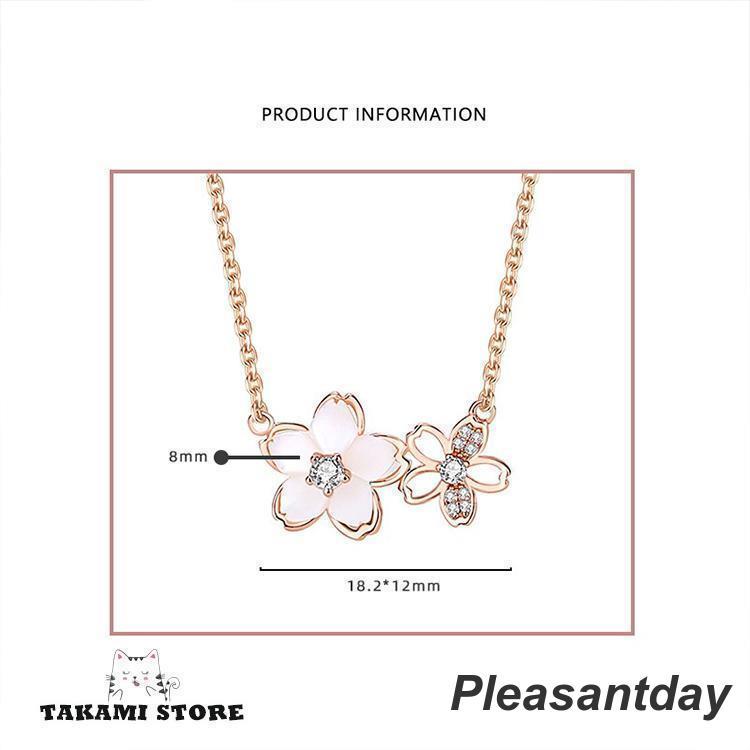 ネックレス レディース さくら 桜 花びら ピンクゴールド 大人可愛い アクセサリー 女性 嫁 彼女 クリスマスプレゼント 記念日_7