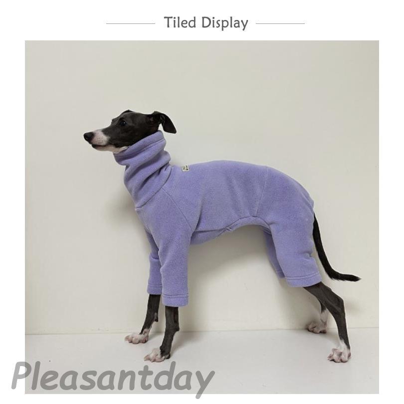 イタグレ服 ボア フリース ロンパース つなぎ 長袖 もこもこ 犬服 冬服