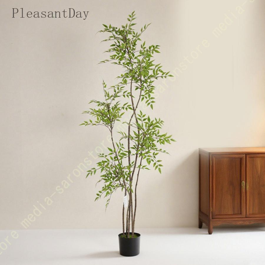 フェイクグリーン 人工観葉植物 開運竹 鉢植え リアル 水やり不要 大型