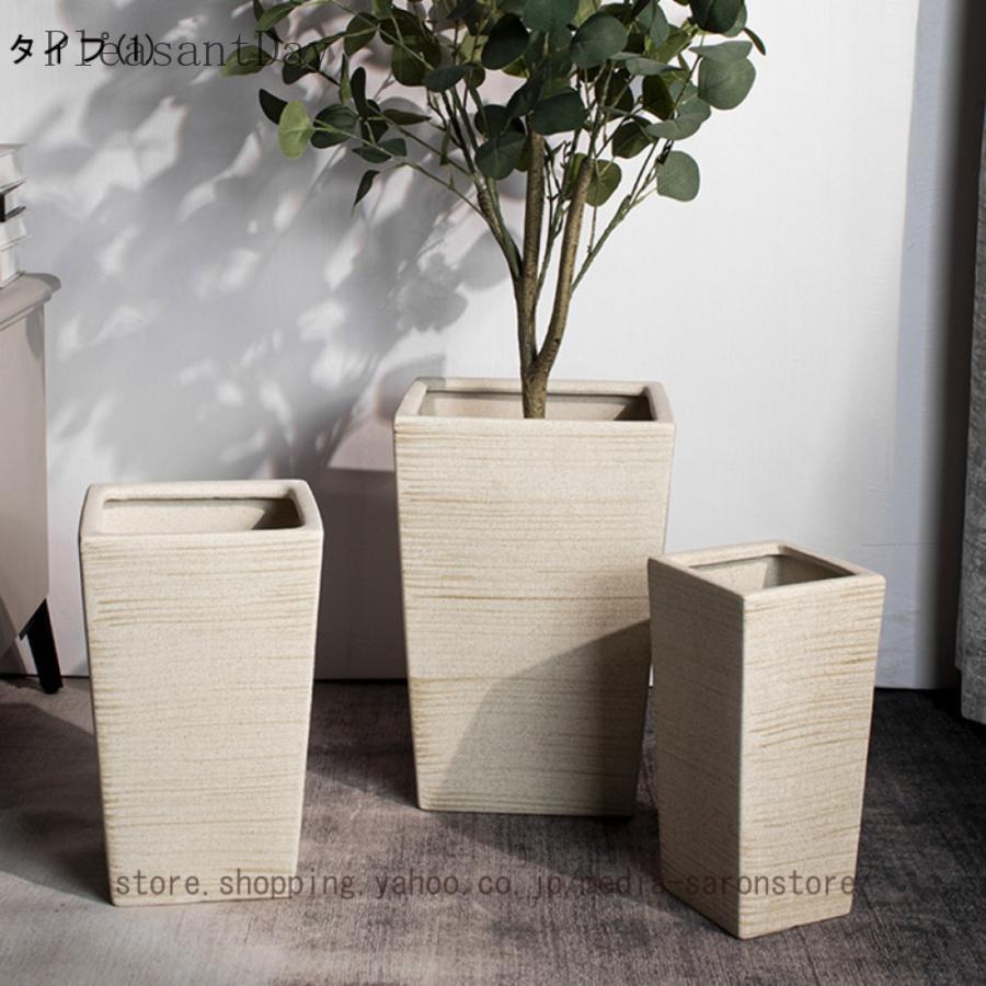 陶器植木鉢 大 素焼き 鉢 アンティーク つや消しの手触り プランター