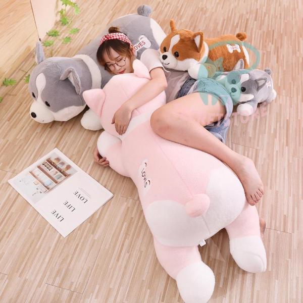 ブランド登録なし - コーギー コ 犬人となり ぬいぐるみ ねむねむ 抱きまくら差し上げ物 可愛らしい 癒しグッズ120糎