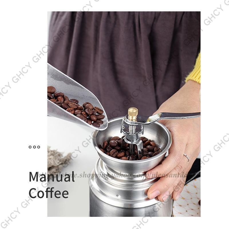 コーヒーミル 手動 手挽きコーヒーミル コーヒー豆 手挽き　粗さ調整可能 軽量 ステンレス鋼 アウトドア キャンプ キッチン用品 coffee プレゼント｜pleasantday｜15