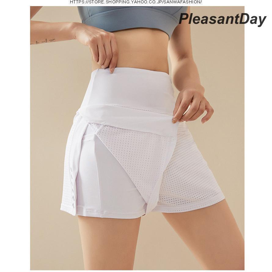 ゴルフウェア レディース ゴルフスカート インナーパンツ付  テニススカート ストレッチ カーゴスカート スポーツ 運動着 ミニスカート | ブランド登録なし | 10