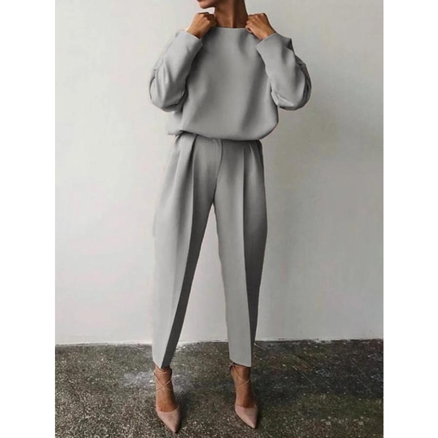 セットアップ レディース 夏 春 ブラウス ベルーナスーツ カジュアル ワイドパンツ パンツスタイル パンツスーツ きれいめ ロングパンツ 体型カバー 着痩せ セットアップ レディース 夏 春 ブラウス ベルーナスーツ カジュアル