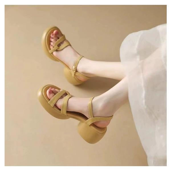 サンダル レディース 厚底 スポーツサンダル 白 ホワイト スポサン