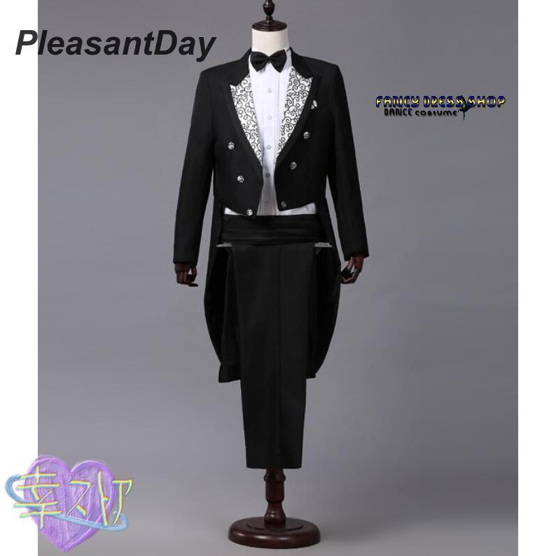 燕尾服 タキシード 4点セット メンズ レディース 男女兼用