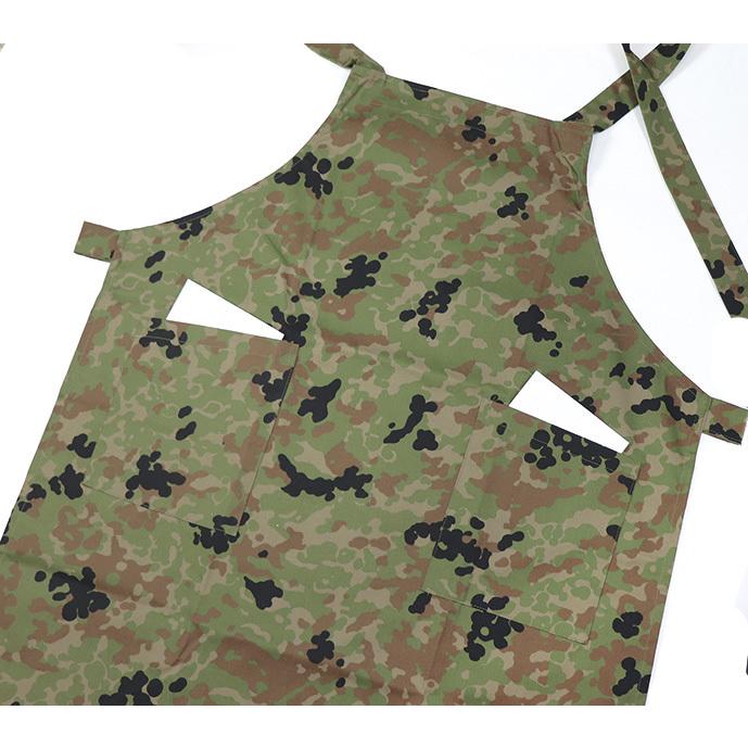 エプロン 陸上自衛隊 陸自迷彩 ポケット2つ付 IRE006 自衛隊グッズ