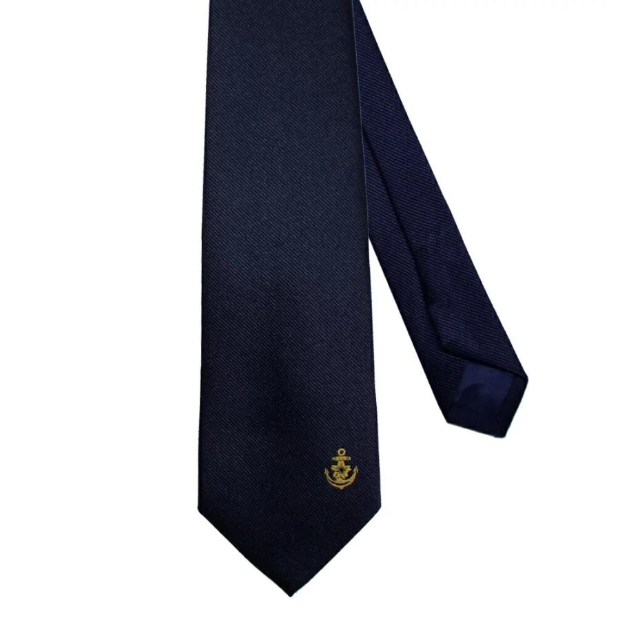 ネクタイ 海上自衛隊 桜イカリ 錨(ネイビー) ポリエステル IRE028 海自
