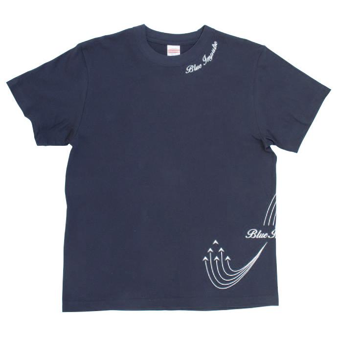 Tシャツ 航空自衛隊 ブルーインパルス ローリング(ネイビー Tシャツ 航空自衛隊 ブルーインパルス ローリング(ネイビー