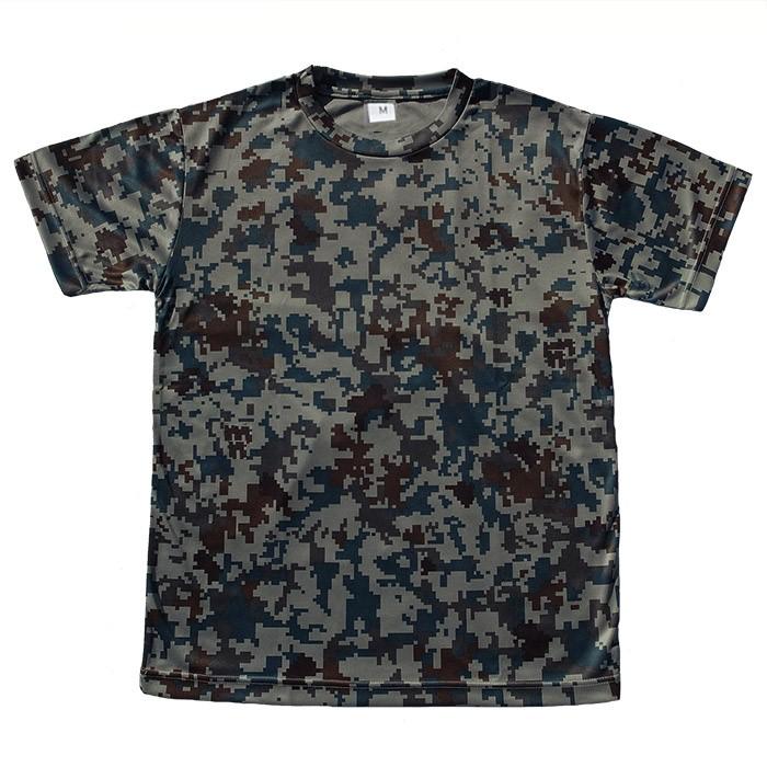 Tシャツ 航空自衛隊 空自デジタル迷彩 半袖 コットン(サイズ:S/M/L/LL
