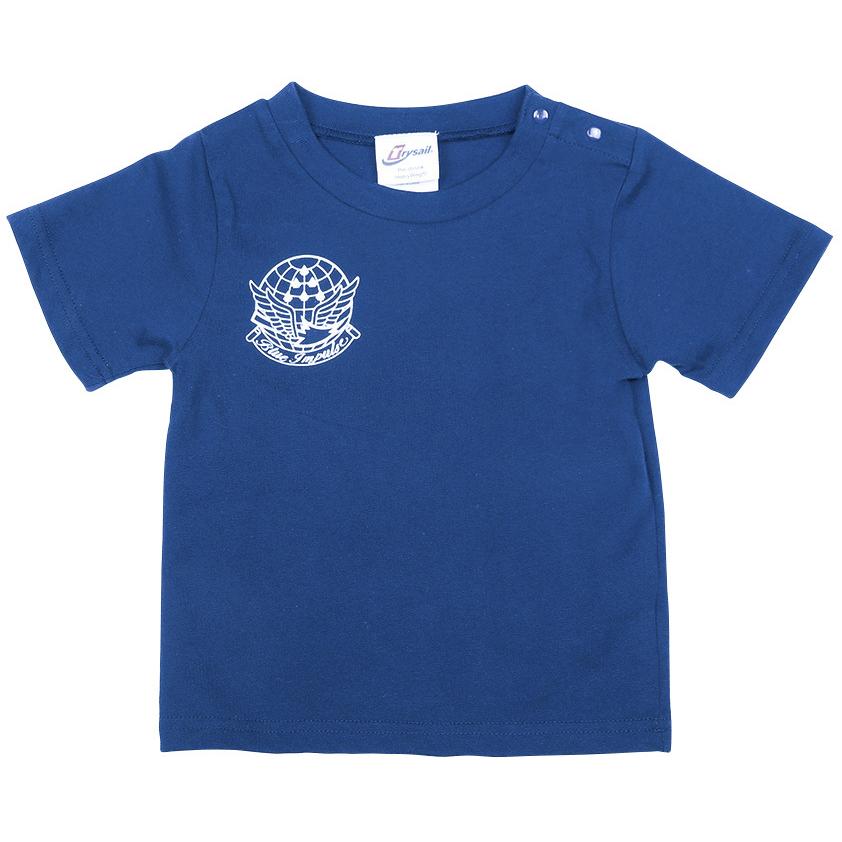 Tシャツ こども 航空自衛隊 ブルーインパルス 上昇(青) 半袖 コットン