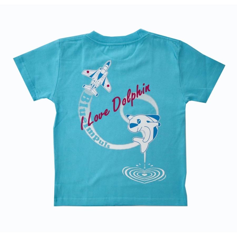 Tシャツ こども 航空自衛隊 ブルーインパルス ドルフィン(水色 Tシャツ こども 航空自衛隊 ブルーインパルス ドルフィン(水色