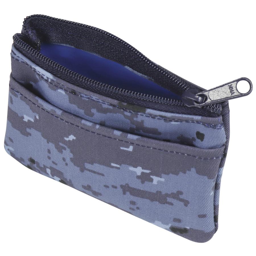 小銭入れ ファスナー式 海上自衛隊 海自デジタル迷彩 ZAE050 自衛隊