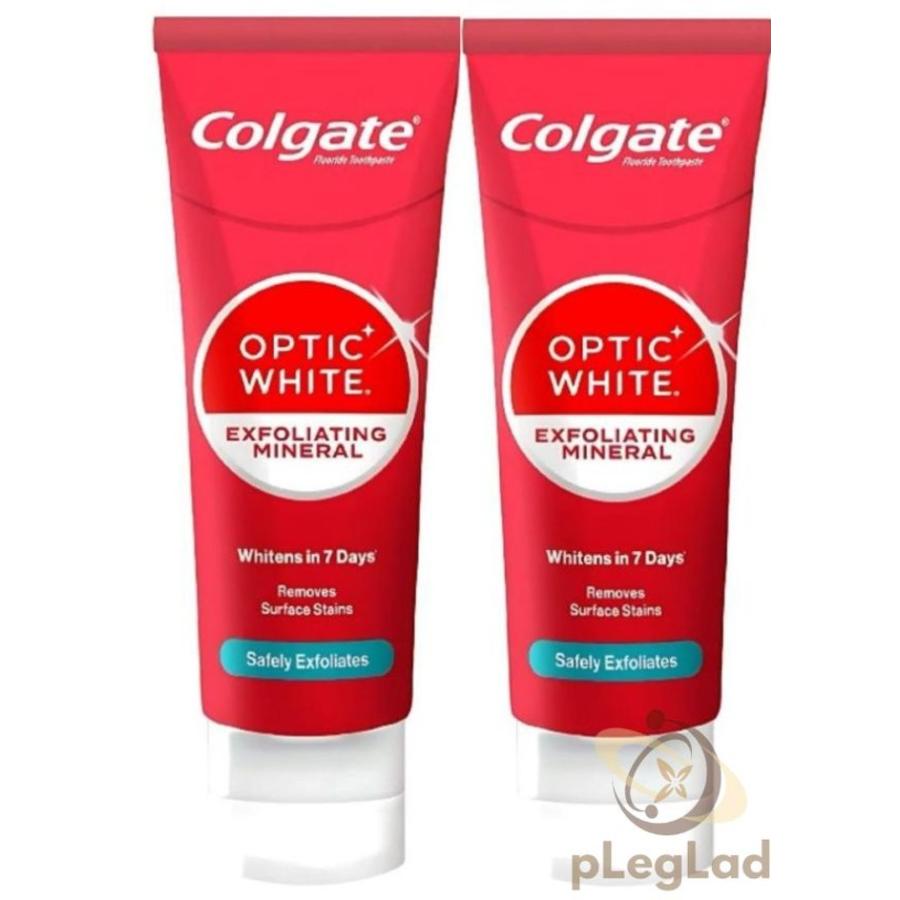 Colgate コルゲート 歯磨き粉 2個セット ホワイトニング オプティック ホワイト 訳あり チューブ エクスフォリエイティング ミネラル 旧プラスシャイン | Colgate | 01