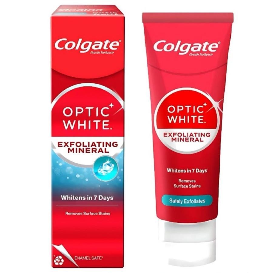 Colgate コルゲート 歯磨き粉 2個セット ホワイトニング オプティック ホワイト 訳あり チューブ エクスフォリエイティング ミネラル 旧プラスシャイン | Colgate | 10