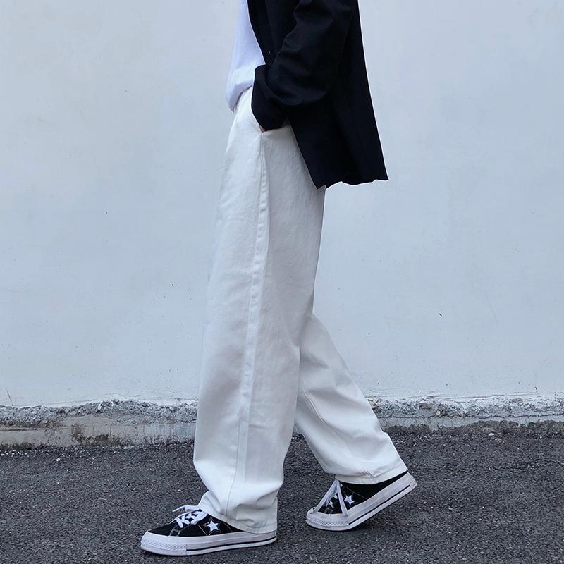 ホワイトデニム パンツ 白 プレミアムジーンズ テーパードストレート 抗菌・防汚・撥水加工