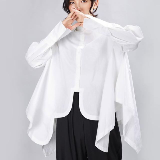 【ホワイト（10）】変形デザインアシメトリーブラウス JAYRO｜変形デザインアシメトリーブラウス | Rakuten Fashion(楽天