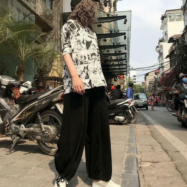 スウェットパンツ ルーズ レディース メンズ ワイド ストリート系 ボトムス ジャージ 韓国ファッション ゆったり 大きいサイズ 原宿系 ダンス 衣装 |  | 03