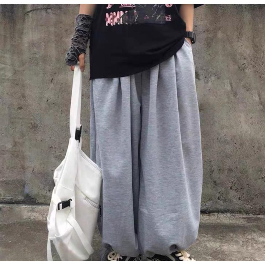 スウェットパンツ ルーズ レディース メンズ ワイド ストリート系 ボトムス ジャージ 韓国ファッション ゆったり 大きいサイズ 原宿系 ダンス 衣装 |  | 12